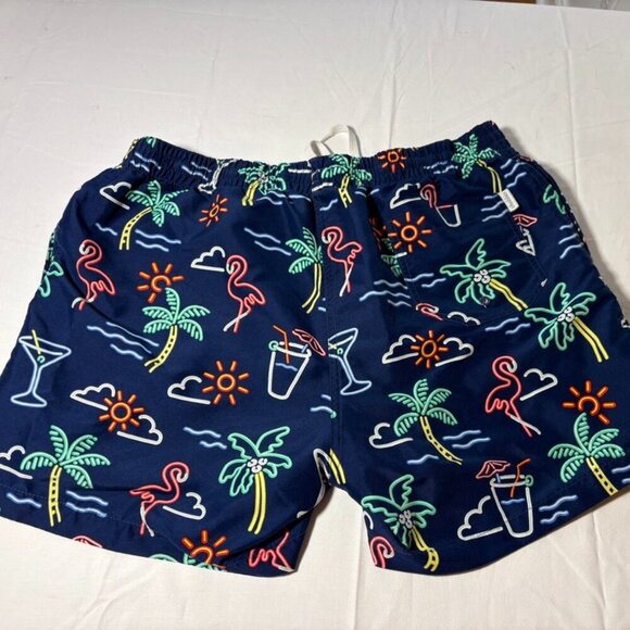 Chubbies Swim Trunks 5.5" Inseam XL The Neon Lights - Picture 2 of 11